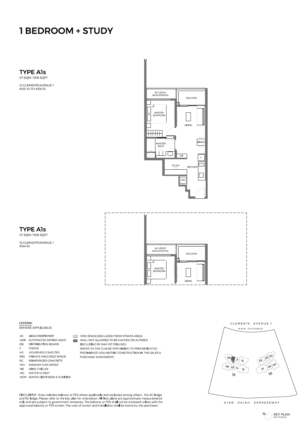 Elta 1 Bedroom Floor Plan 1