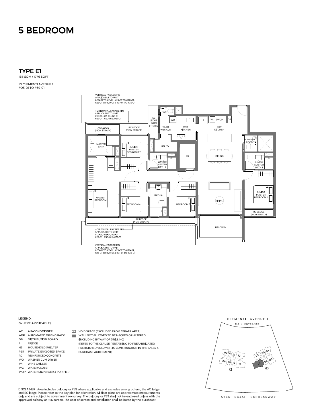 Elta 1 Bedroom Floor Plan 6